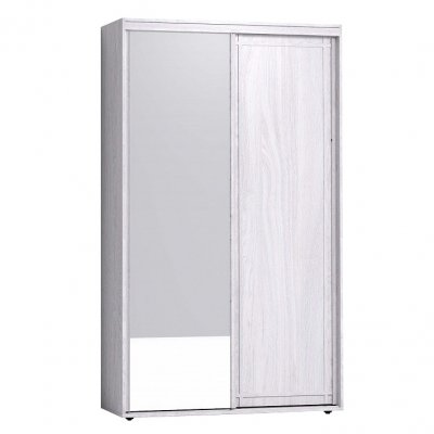 Шкаф-купе с зеркалом Sherlock 303 (Глазов) Ясень анкор светлый