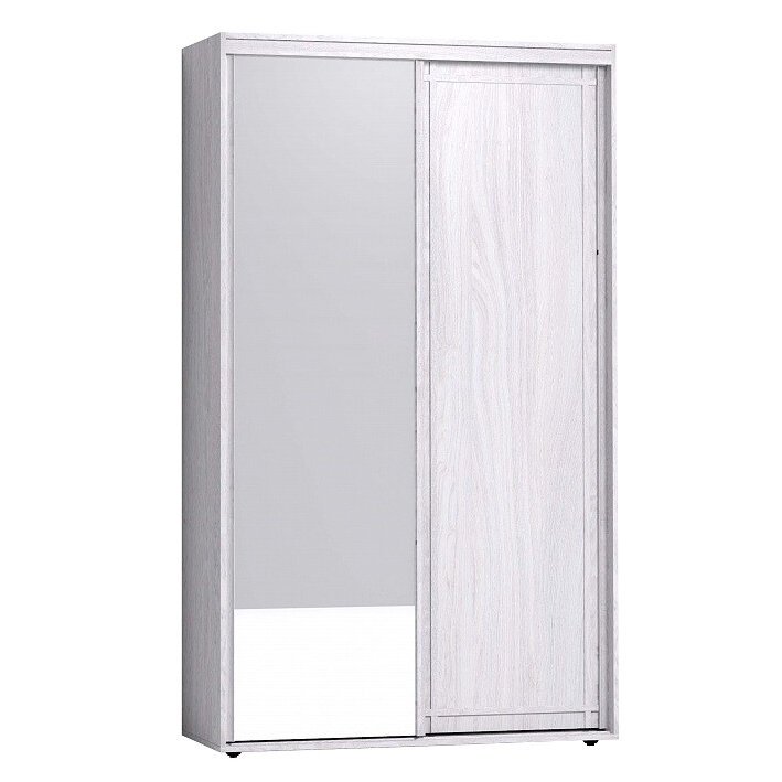 Шкаф-купе с зеркалом Sherlock 303 (Глазов) Ясень анкор светлый