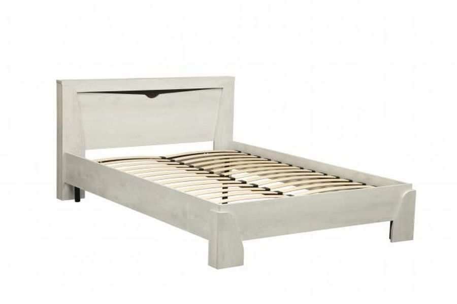 Кровать 33.09-02 Лючия 1600 с ортопедическим основанием Бетон пайн белый/венге