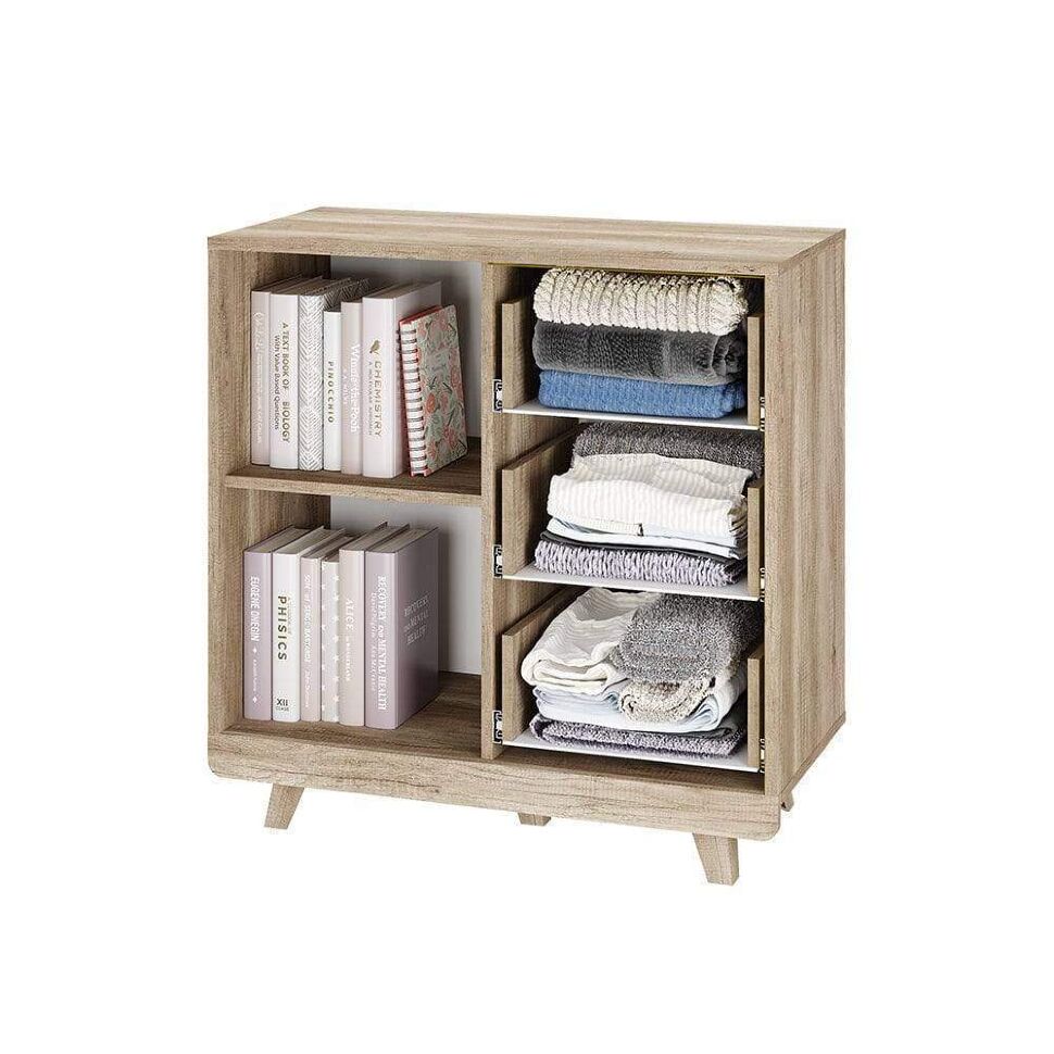 Комод Мегаполис КМ-12, дуб каньон/фотопечать аква