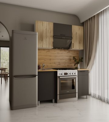 Кухня Кантри 1,5м с окапом