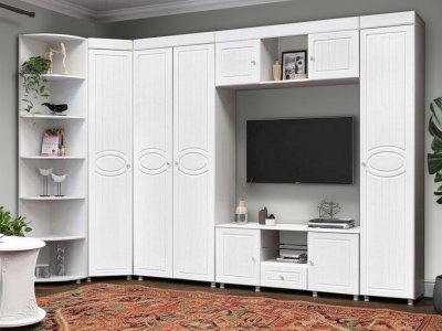 Гостиная Монако-5 белое дерево