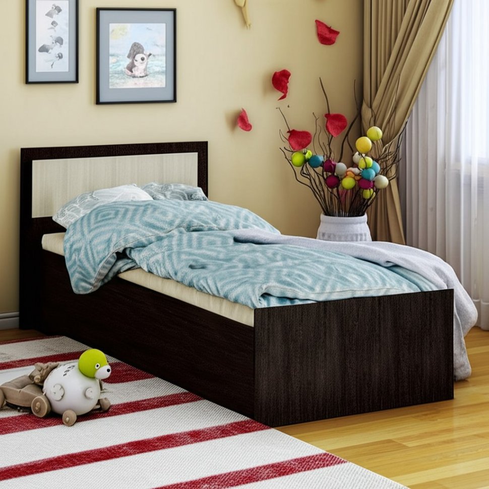 Кровать 90х200 Фиеста БТС (Венге) без основания