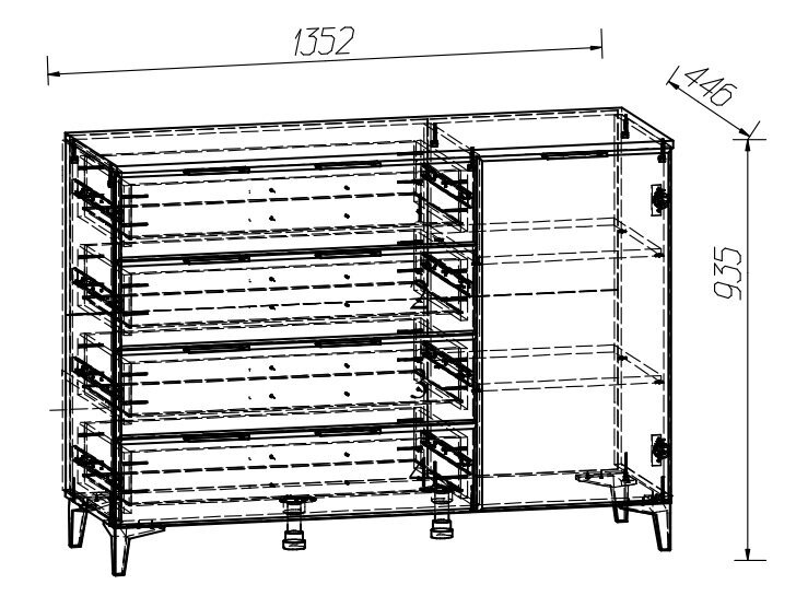 Тумба-комод Лагуна (MLK)