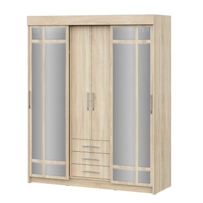 Шкаф-купе Фортуна (Интерьер Центр) 1700 Дуб Сонома