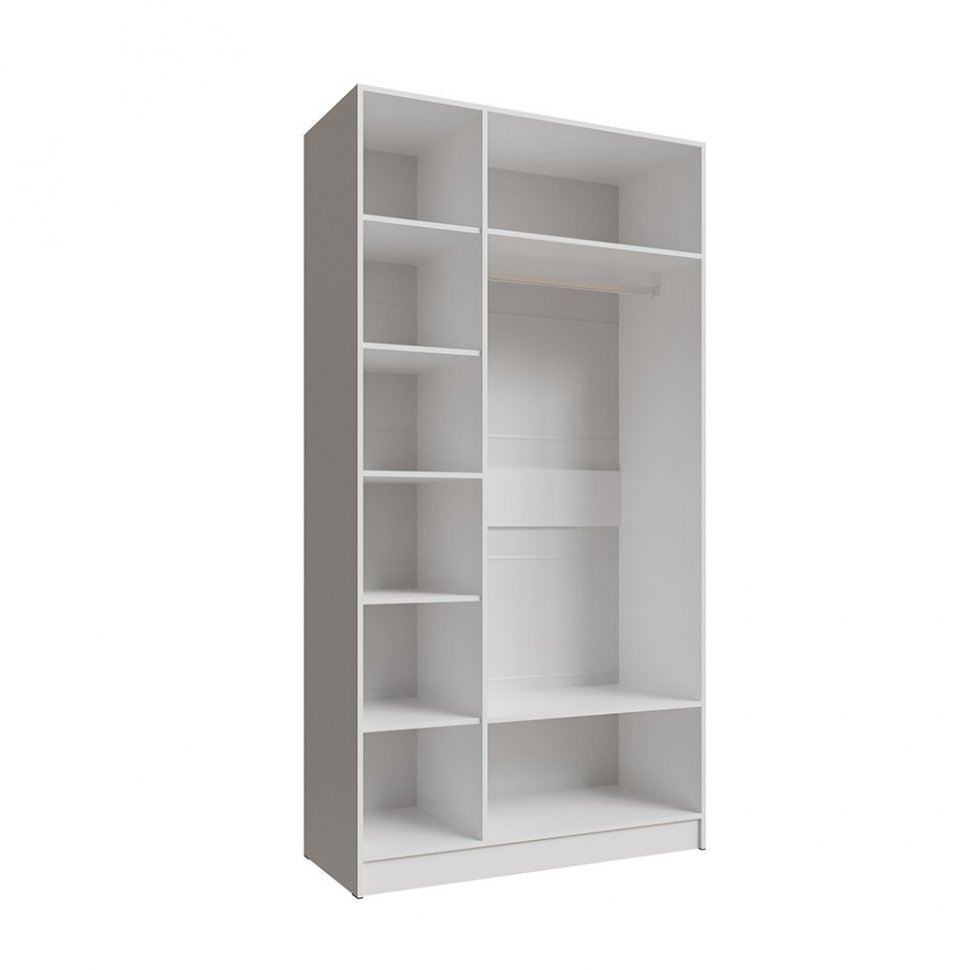 Шкаф Мадрид 1200 с зеркалами (ТЭКС) Ателье светлое