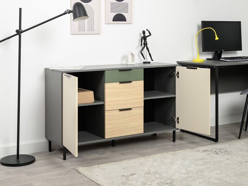 Марвэл Комод 16.234.02 Темно-серый / Плэйн