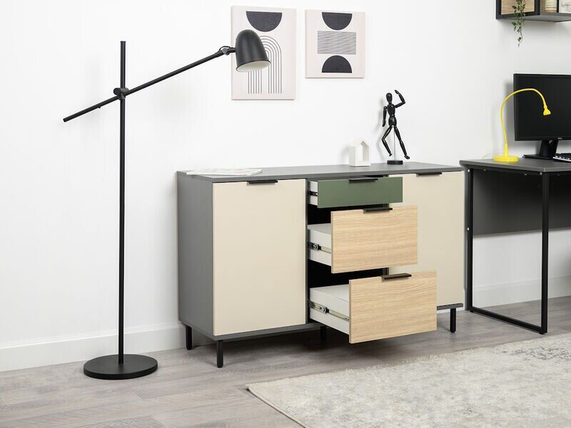 Марвэл Комод 16.234.02 Темно-серый / Плэйн