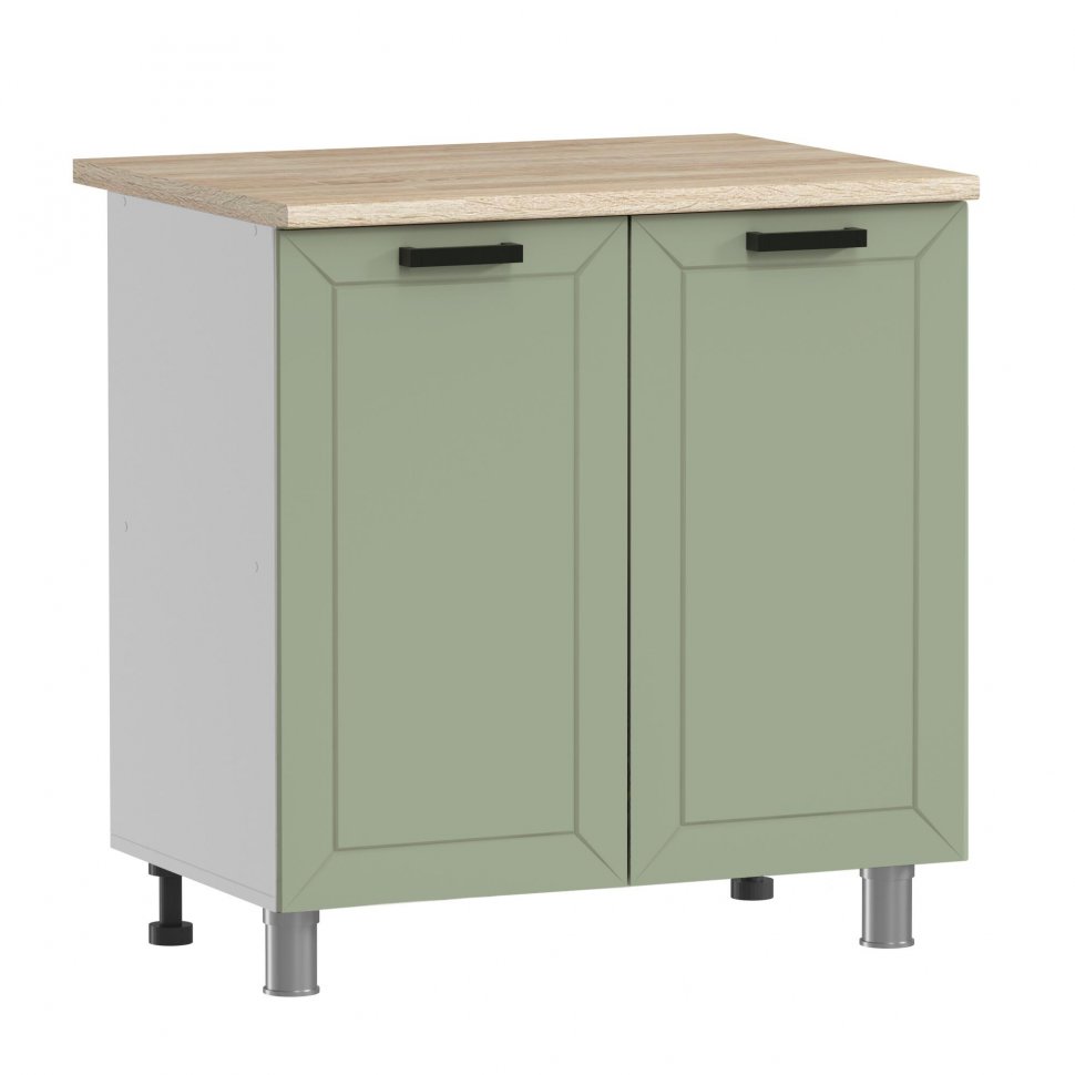 Кухня Аленушка 2 м Лилия Фиcташка/Фисташка,скоба черный,сонома