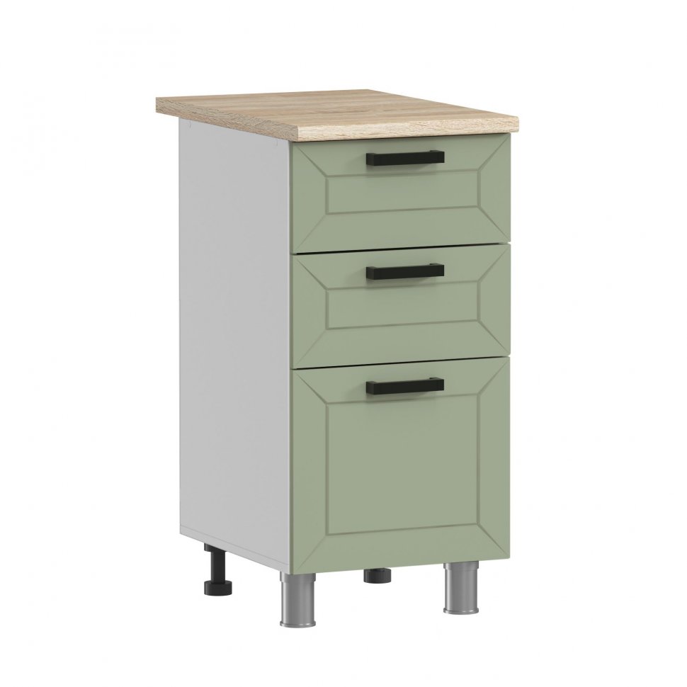 Кухня Аленушка 2 м Лилия Фиcташка/Фисташка,скоба черный,сонома