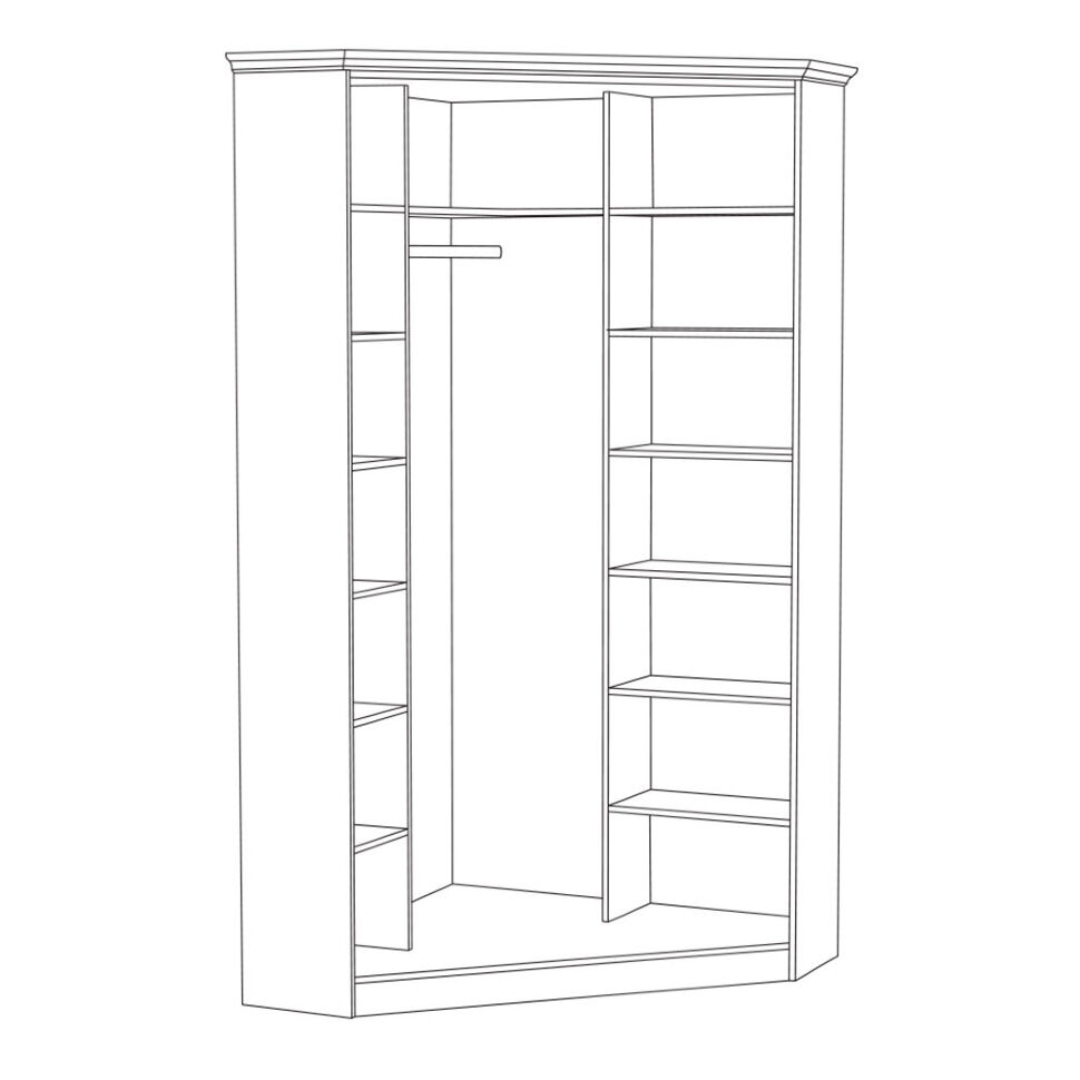 Спальня Ливерпуль 1 Белый/Ясень ваниль