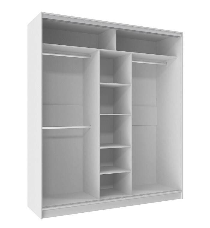 Шкаф-купе трехдверный 2000 Домашний Белый