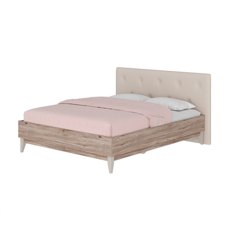 Кровать 160х200 Скандика КР-19 с мягкой спинкой