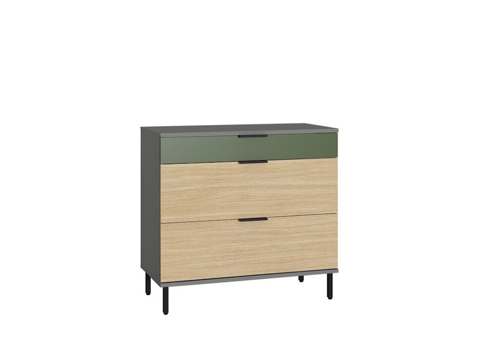 Марвэл Комод 16.234.03 Темно-серый / Плэйн