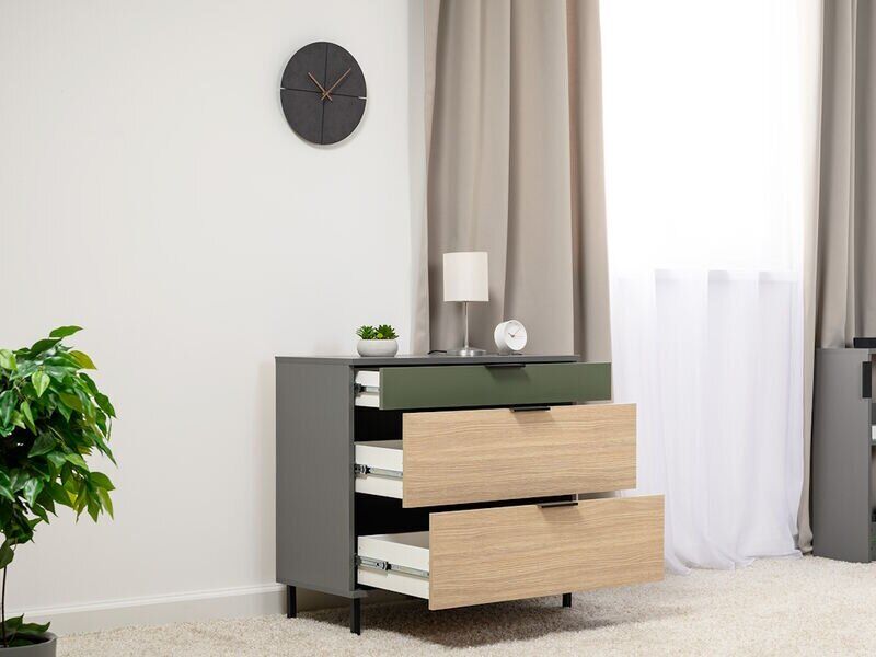 Марвэл Комод 16.234.03 Темно-серый / Плэйн