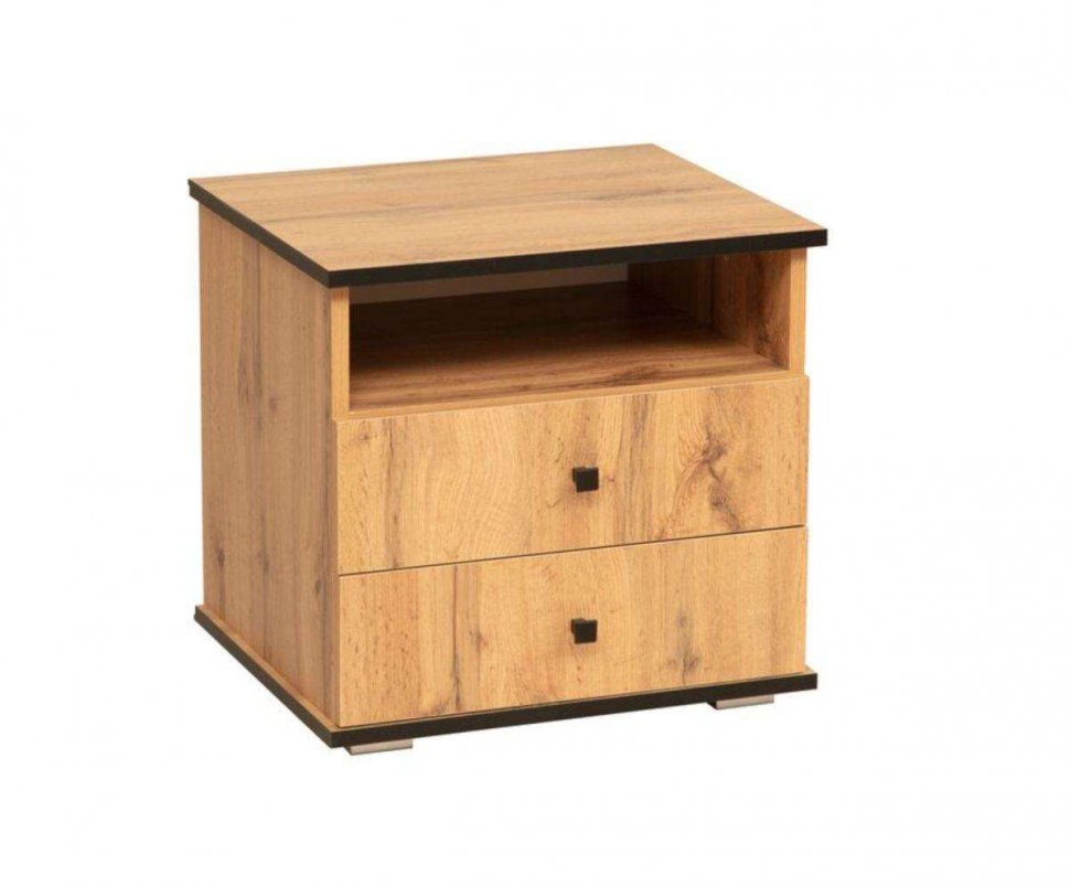 Спальня Либерти 2 (опора h20) Дуб вотан/Черный