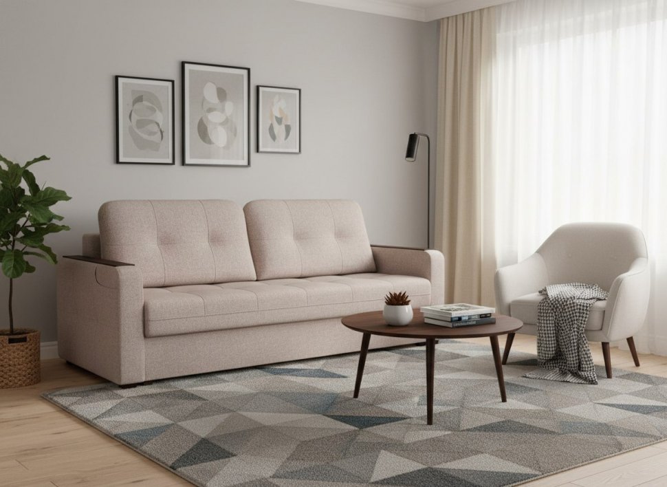 Диван Smart 3 СК Рогожка Sherlock 932