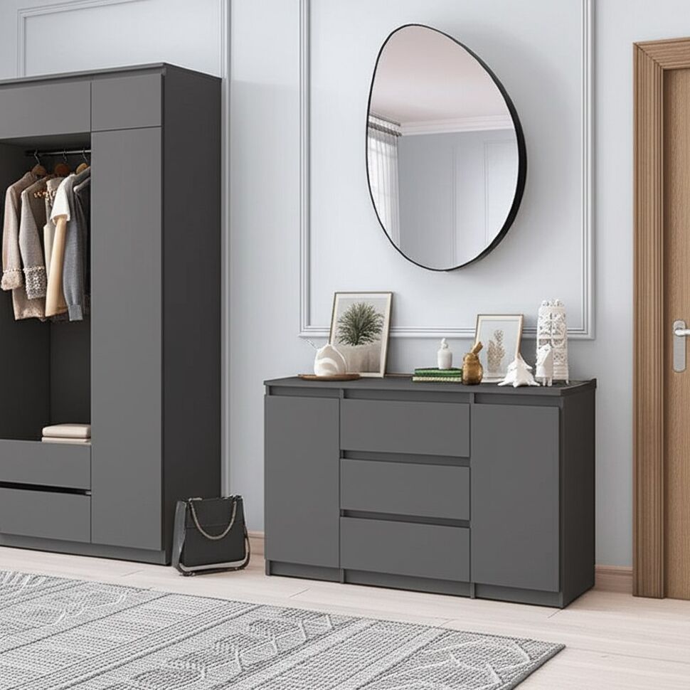 Комод-тумба Денвер (Графит серый)