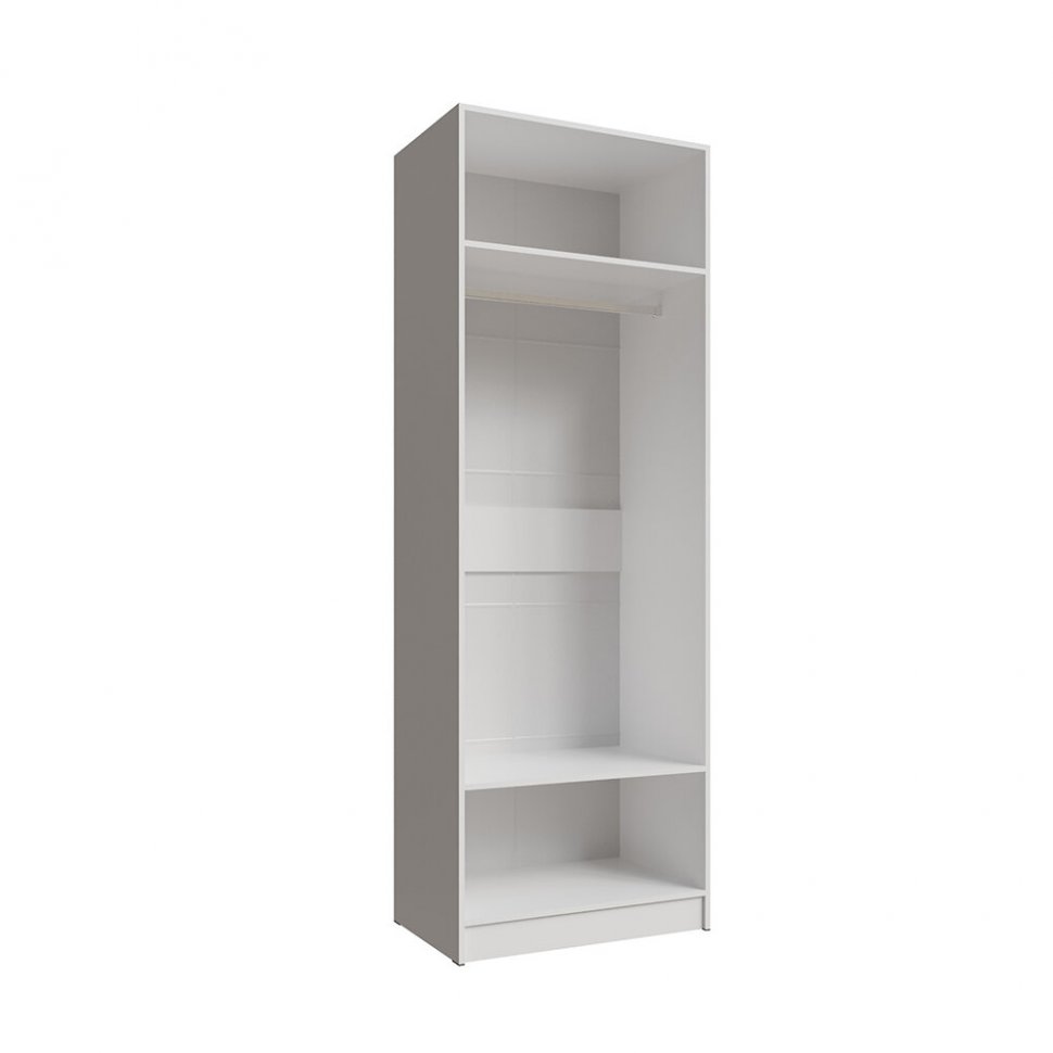 Шкаф Мадрид (0,8) белый/ателье светлое