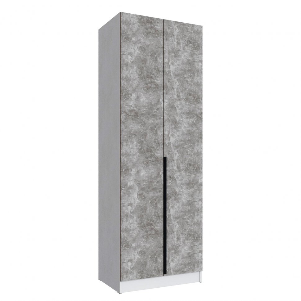 Шкаф Мадрид (0,8) белый/ателье светлое