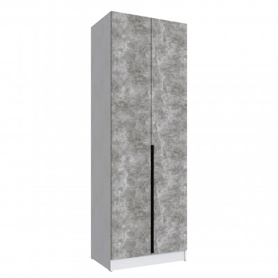 Шкаф Мадрид (0,8) белый/ателье светлое