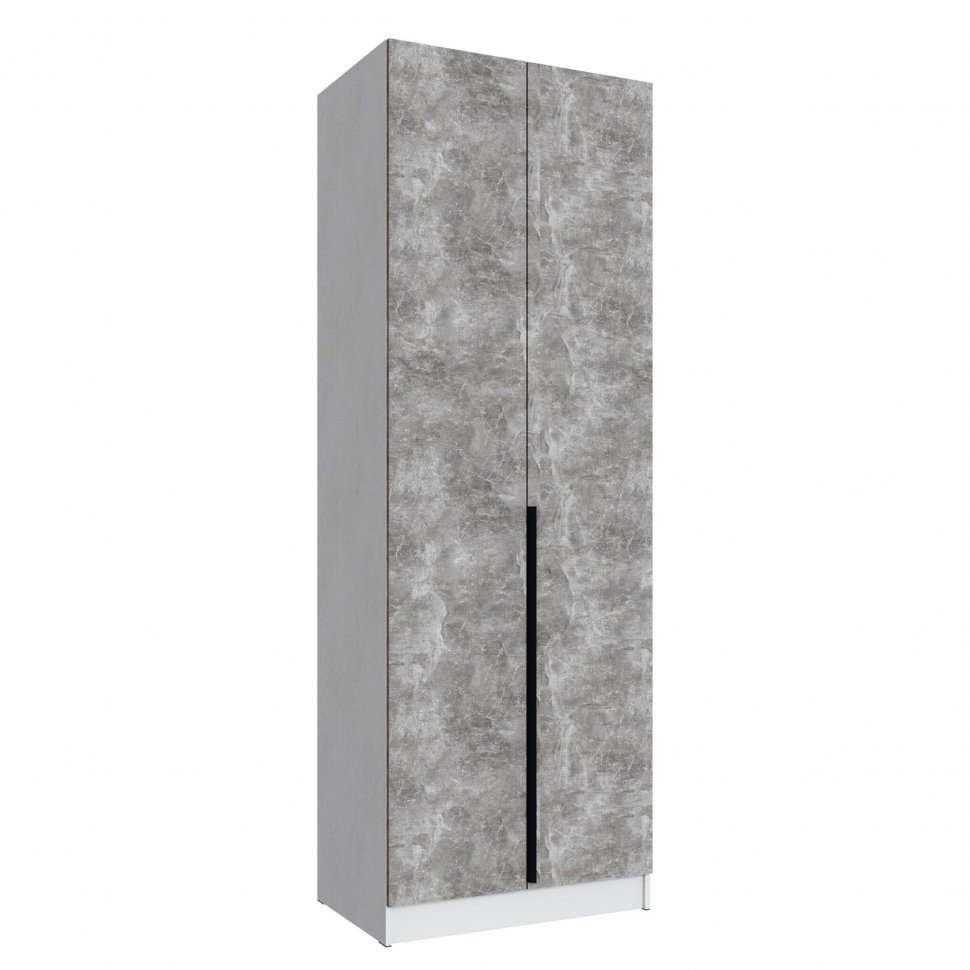 Шкаф Мадрид (0,8) белый/ателье светлое