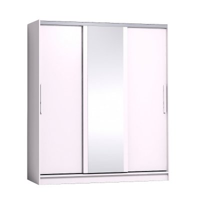 Шкаф-купе Strike 1800 с зеркалом Глазов-мебель (Белый)