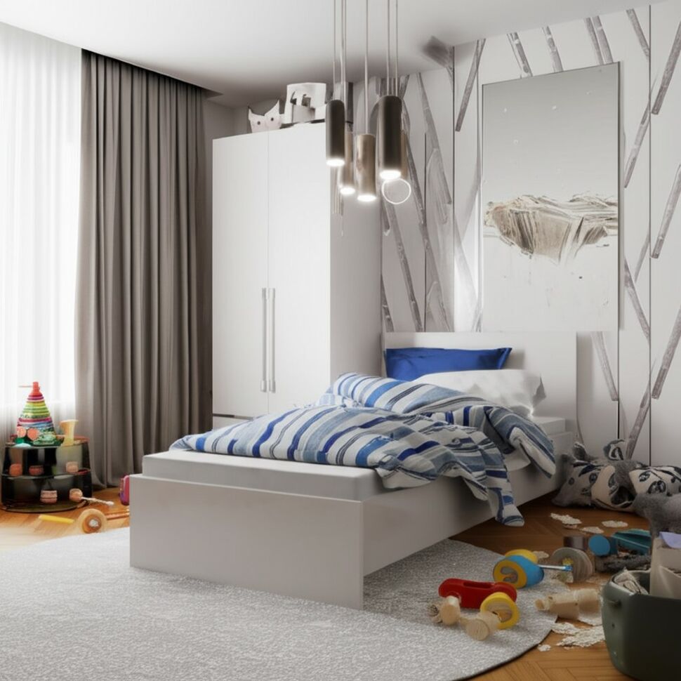 Кровать без основания Ронда КР-080 80х200, белый