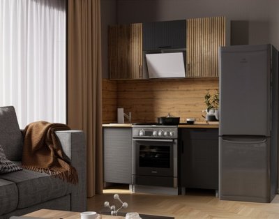 Кухня Кантри 1,6м с окапом