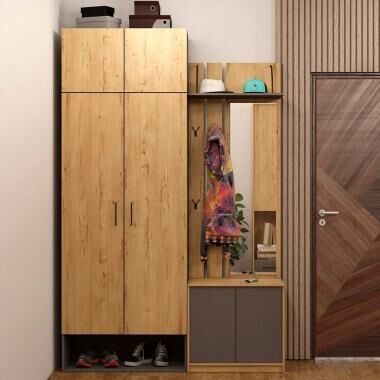 Прихожая Бруно 1 Дуб Вотан / Серый графит