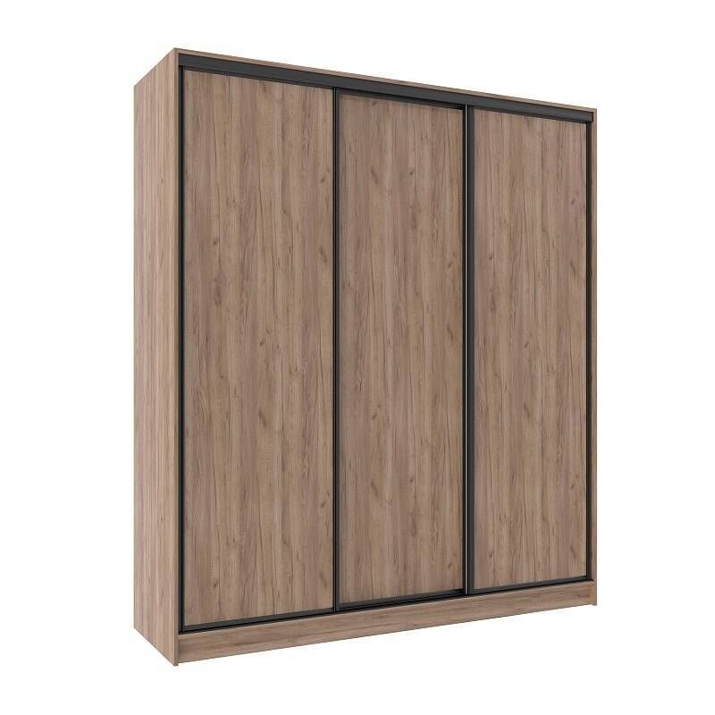 Шкаф-купе трехдверный 2000 Домашний Дуб табачный Craft