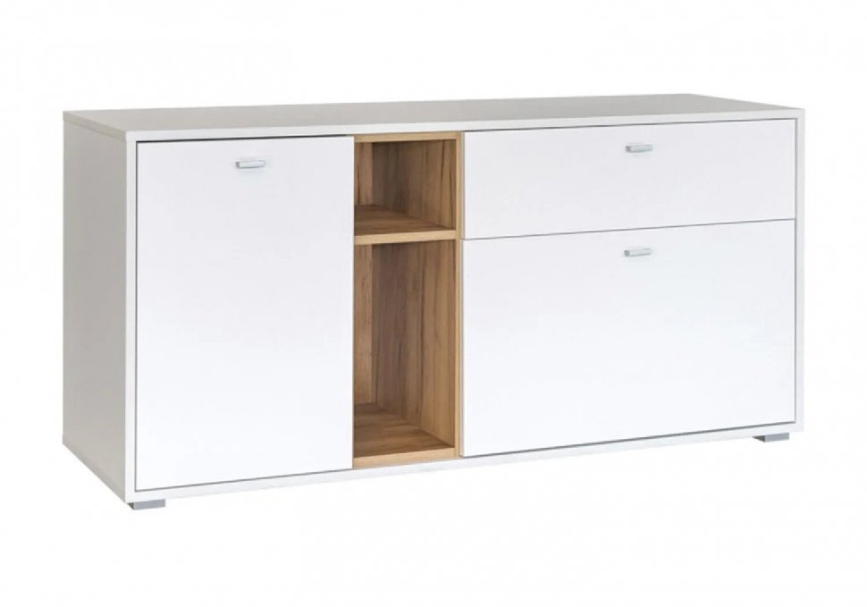 Бэль Тумба 10.91 Дуб Золотой / Белый