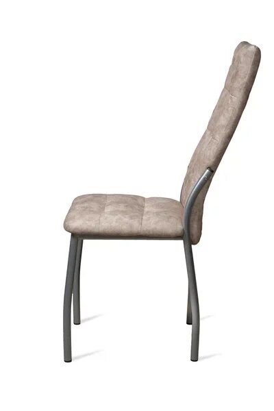 Стул Волна / Серебро/Велюр Латте