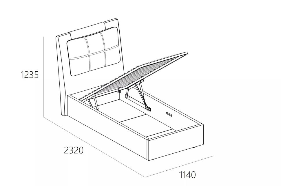 Кровать Ester 900 модель 311 Анри 04