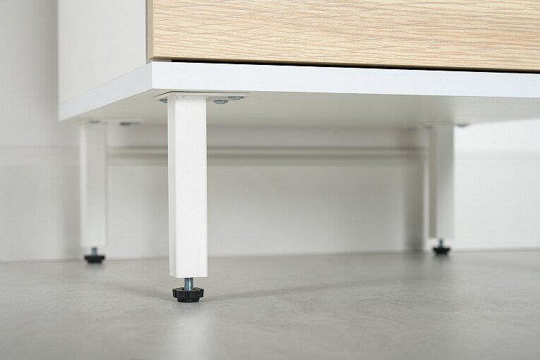 Марвэл Стеллаж 16.426 Белый PE шагрень / Плэйн