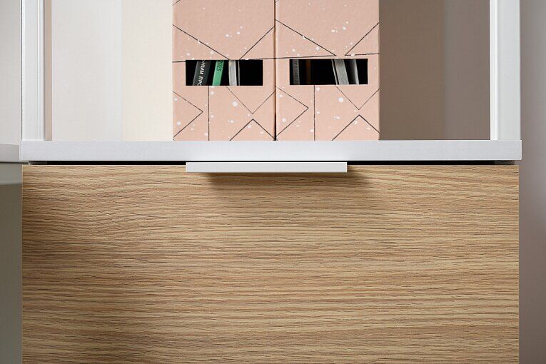 Марвэл Стеллаж 16.426 Белый PE шагрень / Плэйн