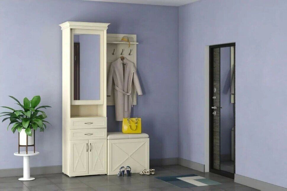 Прихожая Бэль 2 Слоновая кость