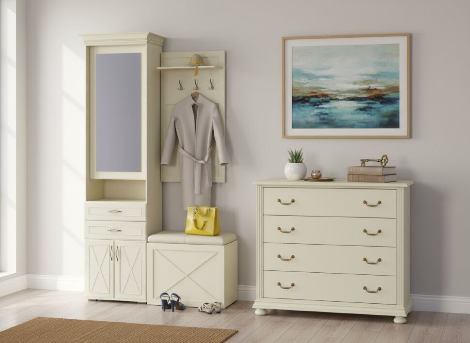 Прихожая Бэль 2 Слоновая кость