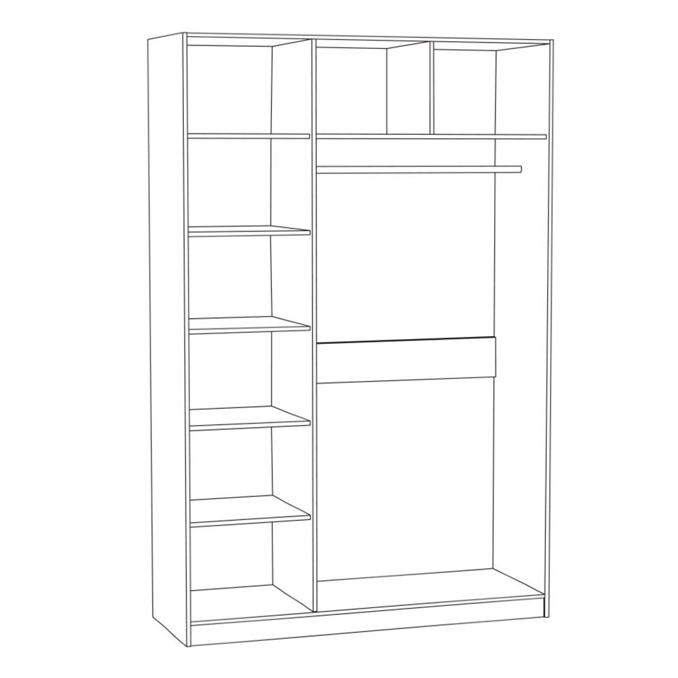 Спальня Ливерпуль 3 Белый/Ясень ваниль