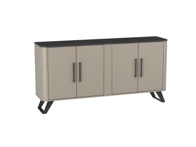 Фиделия комод 76.04 серый камень / мрамор черный