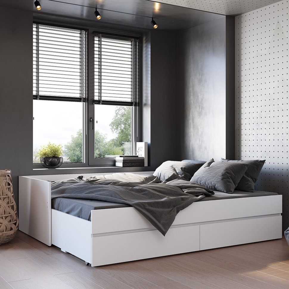 Кровать-трансформер Симпл (БТС) КР-51 Белый