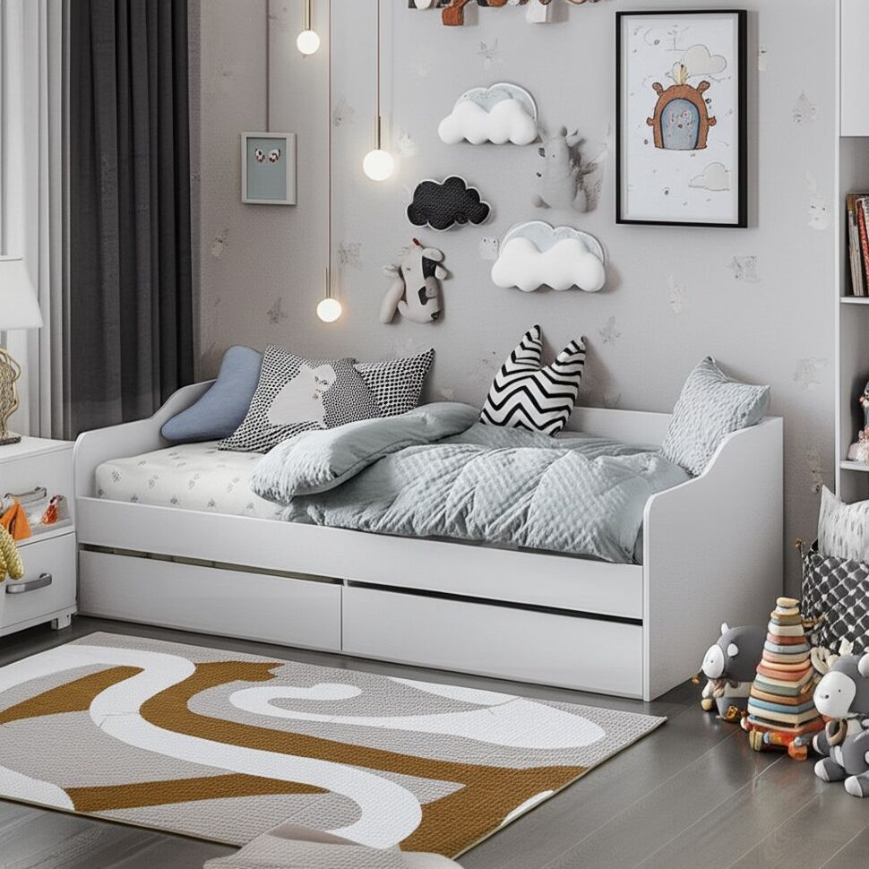 Каркас кровати детской КР 2, Белый