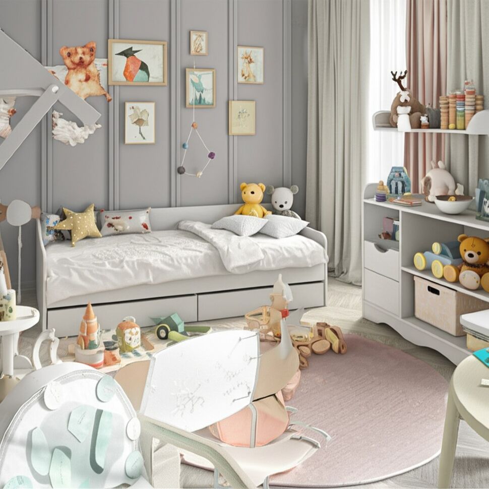 Каркас кровати детской КР 2, Белый