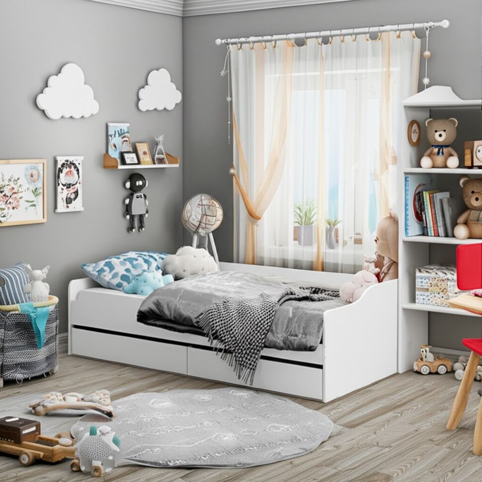 Каркас кровати детской КР 2, Белый