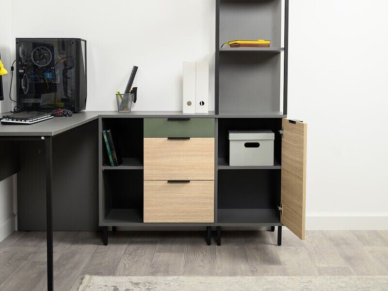 Марвэл Стеллаж 16.426 Темно-серый / Плэйн