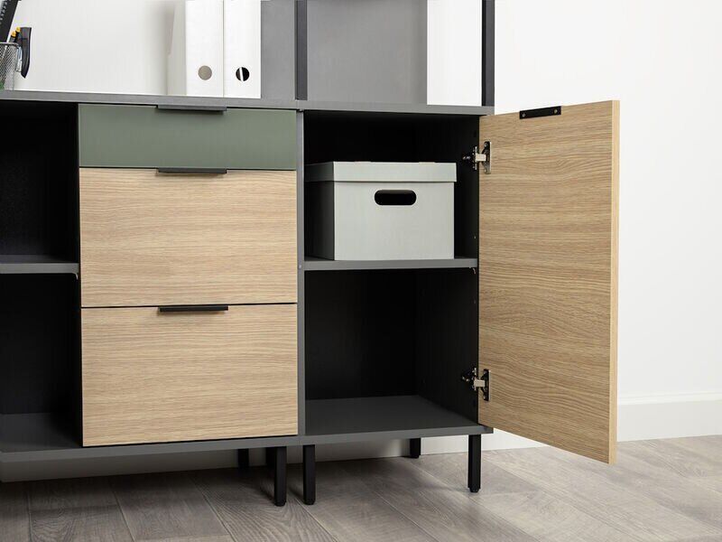 Марвэл Стеллаж 16.426 Темно-серый / Плэйн