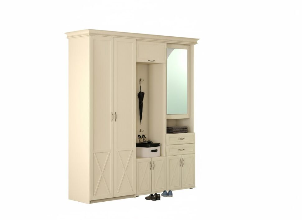 Прихожая Бэль 3 Слоновая кость
