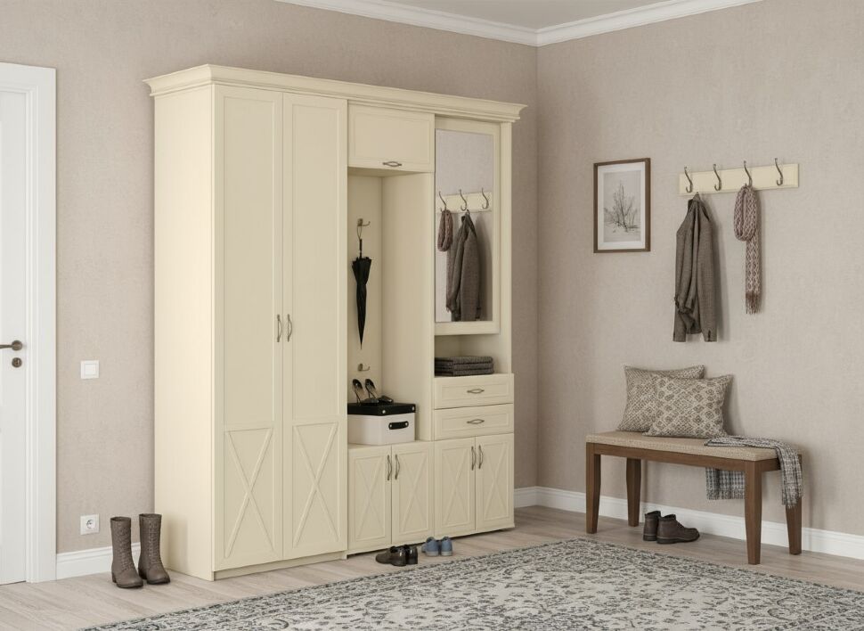 Прихожая Бэль 3 Слоновая кость