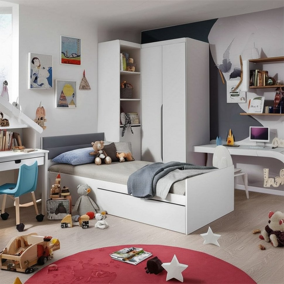 Кровать 90х200 Фьюжн КР-03 (БТС) без основания