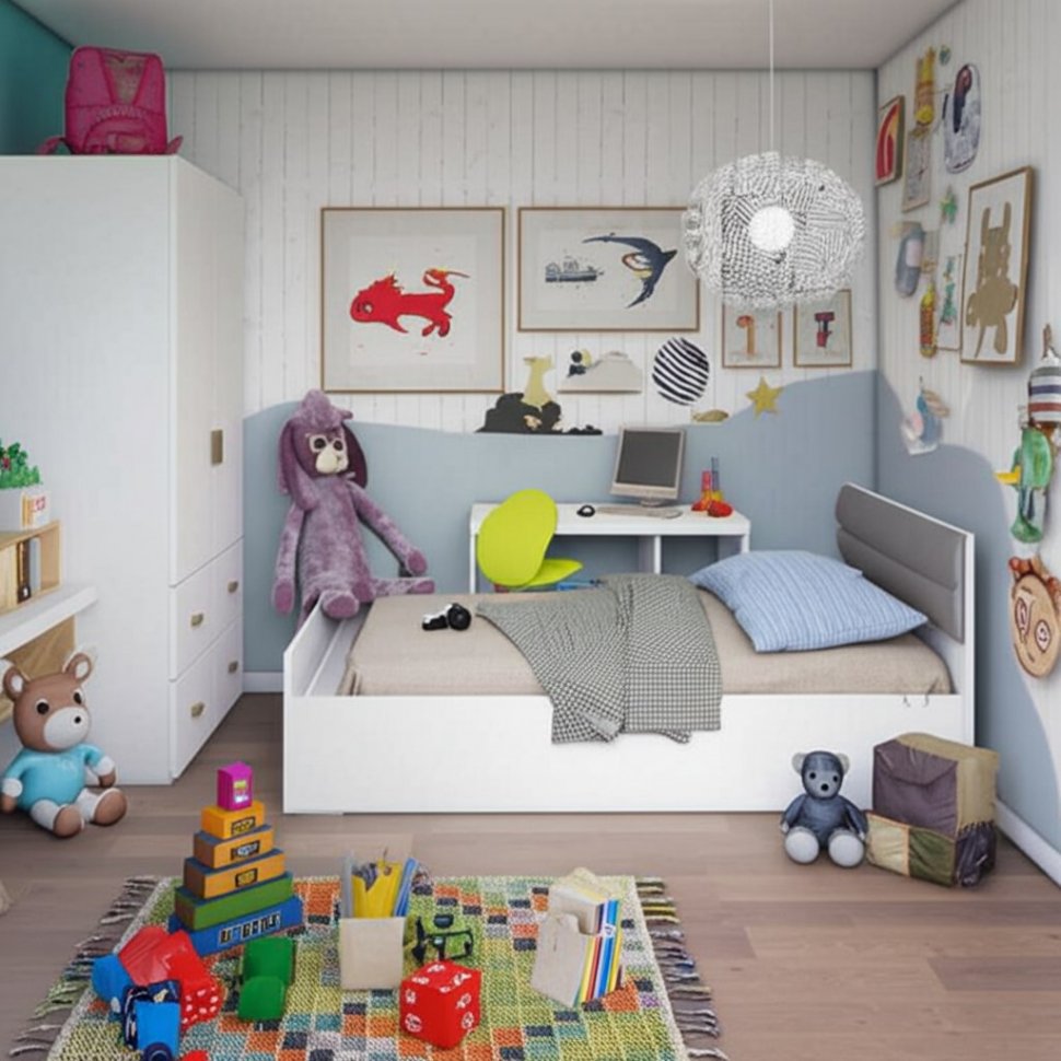 Кровать 90х200 Фьюжн КР-03 (БТС) без основания